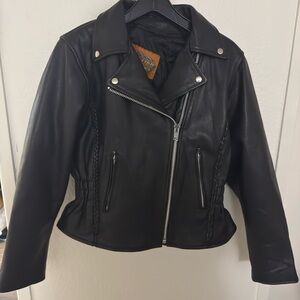 Sleek Frontier Leathers Black Jacket
